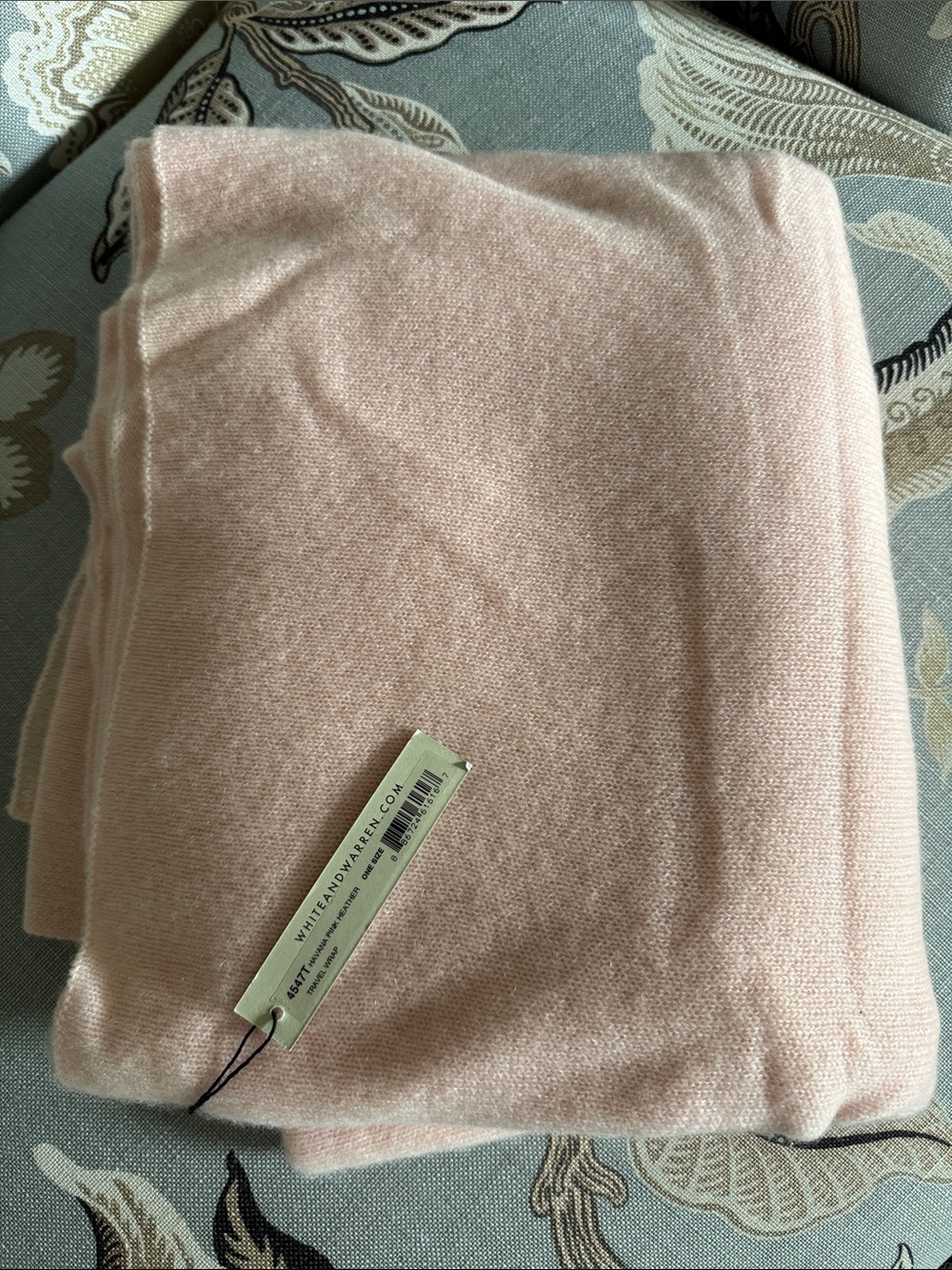 White + Warren Havana Pink Heather Travel Wrap Cashmere Wrap in Pink NWT
